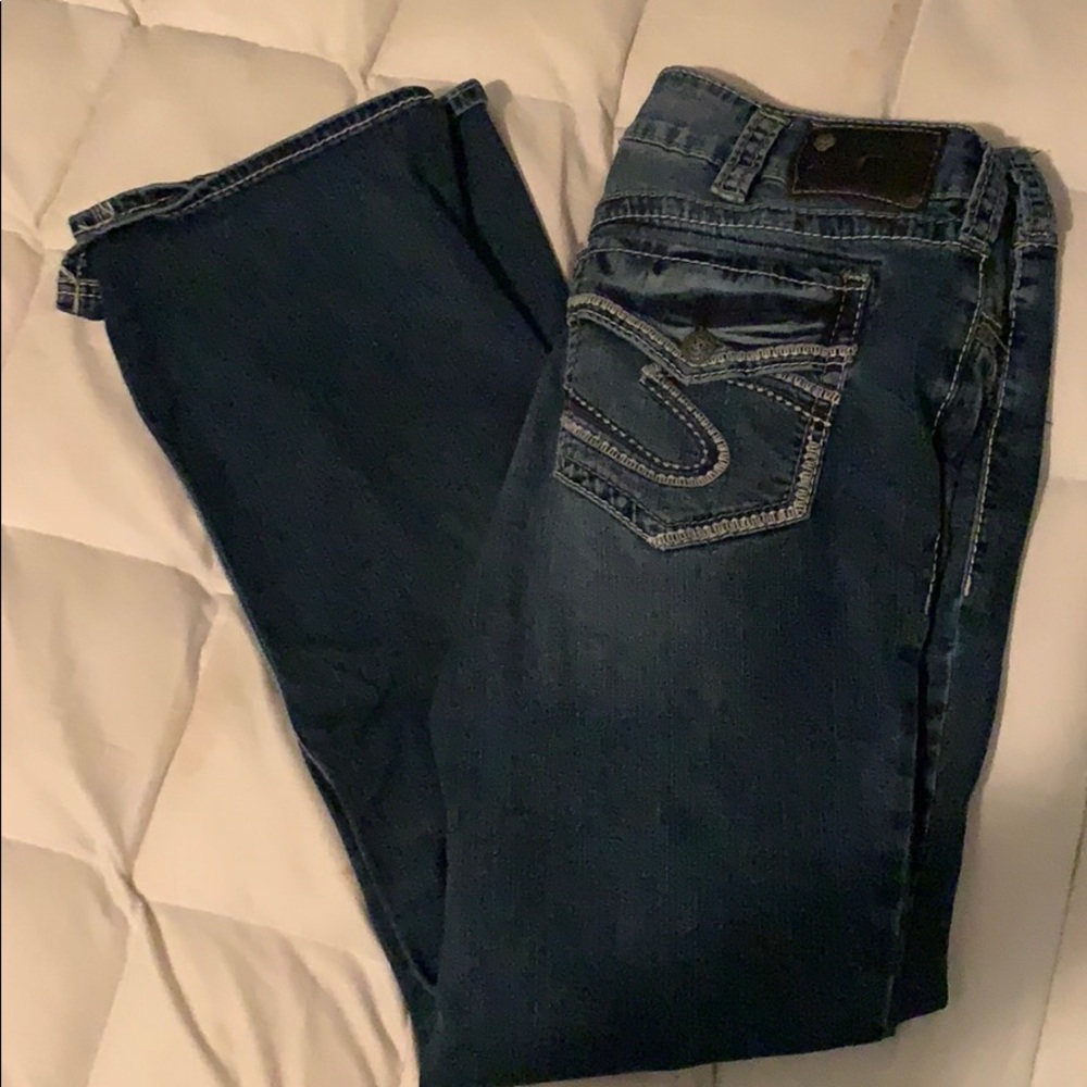 Silver jeans!